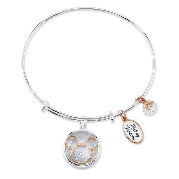 Anthropologie Jewelry - Disney Mickey Forever Stainless Steel Bangle Bracelet